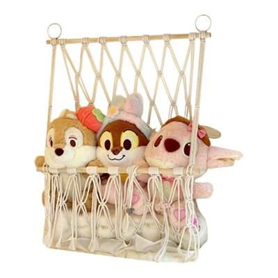 棉花娃娃收纳网兜床上宝宝秋千