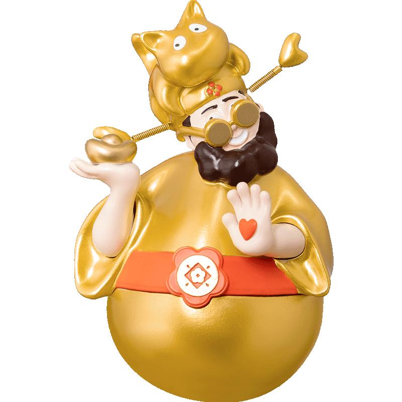 四喜财神爷开业招财猫摆件办公室好物不倒翁乔迁生日礼物店铺收银