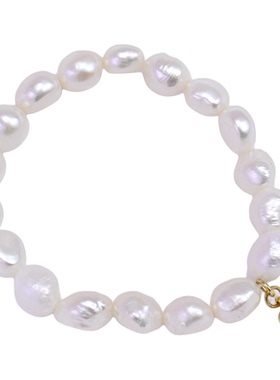 天然巴洛克淡水珍珠甜美爱心手链