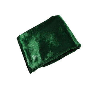 垂坠 翠绿色宝石蓝光泽细闪金属质感丝绒布料礼服设计师时装面料B