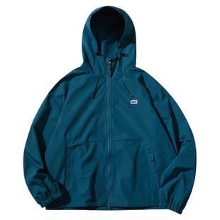 NOTHOMME Teflon三防轻量户外citywalk宽松纯色连帽夹克外套