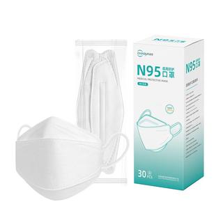 超亚n95级医用防护口罩一次性医疗官方正品女高颜值柳叶鱼嘴型k3d