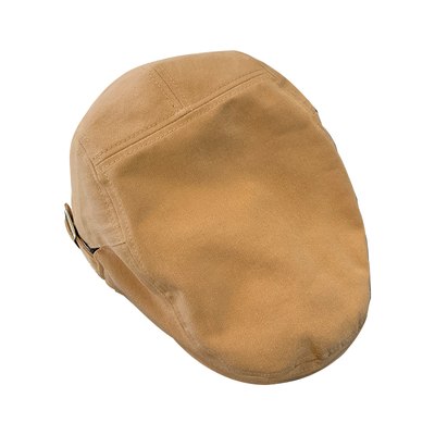 复古反戴棕色前进帽日系显脸小