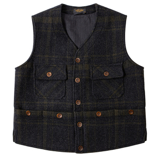 Secondorder FW24 6 Pockets Hunting Gilet格纹狩猎工装口袋马甲