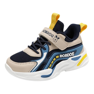 巴布豆男童春秋透气跑步鞋
