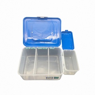 大容量血糖仪收纳盒 医疗医院家用便携盒药品6S管理透明塑料收纳