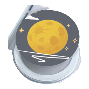 智卡奴 magsafe磁吸气囊支架手机壳适用iPhone15/14/13/12/11/promax简约圆月折叠磁铁固定360度旋转支撑神器