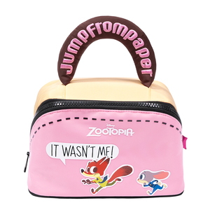 JumpFromPaper Disney/迪士尼疯狂动物城甜甜圈化妆包手提包送礼