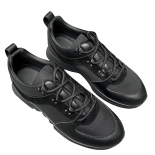 欧式风格高端运动休闲鞋男牛皮拼接透气舒适精细做工东莞原产潮