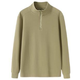 素湃Supield云感热力绒衫半拉链打底衫户外运动情侣款长袖T恤5421