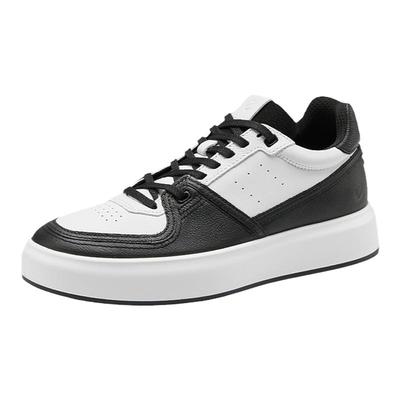 爱步简约时尚休闲鞋厚底板鞋男款