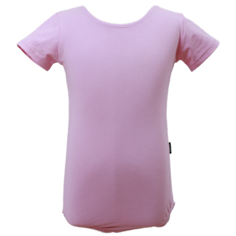 儿童舞蹈服练功短袖纯棉女开裆