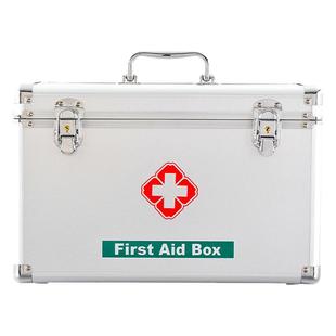 急救箱含用品医疗应急包全套带药品工厂家庭企业套装铝合金属药箱