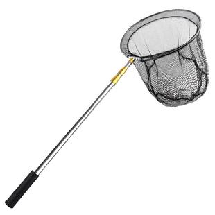 抄网捞鱼网抄网杆伸缩杆全套抄网头渔具用品收缩细眼加深自由垂钓