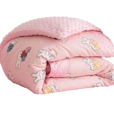 A类婴童豆豆绒被套加厚保暖