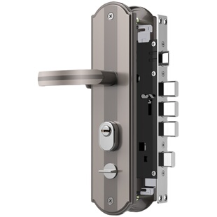 防盗门锁具套装家用老式天地锁配件大全室内铁木大门把手柄通用型