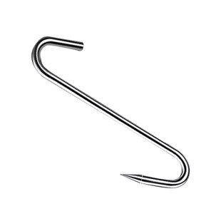 腊肉挂钩不锈钢S型晒腊鱼挂烤鸭香肠猪肉尖头勾子加粗S钩挂肉钩子