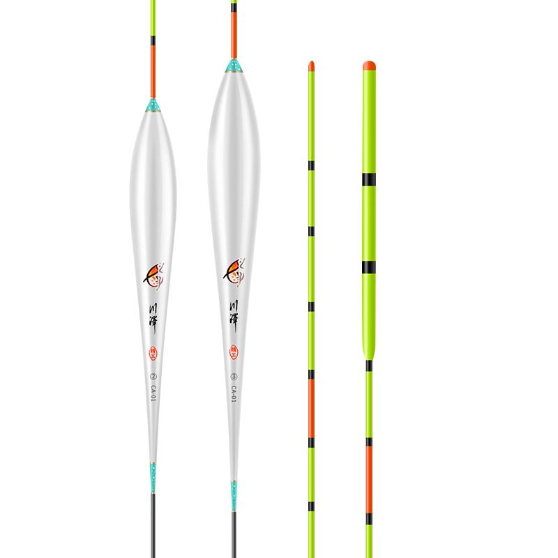 川泽高灵敏鲫鱼漂醒目阴天尾浮漂顿口漂行程漂/翻身快/抗风抗走水