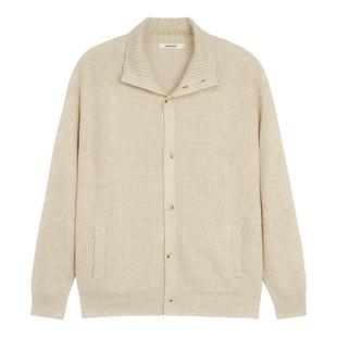 BODYDREAM羊毛混纺立领开衫毛衣男秋季老钱风复古毛线衫针织外套