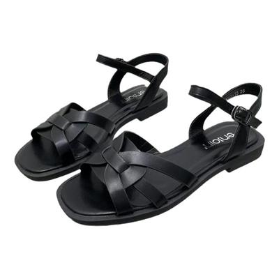 女平底交叉带罗马鞋外贸女鞋