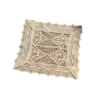 特价田园美式乡村餐垫盘垫棉麻镂空布艺桌垫隔热垫小桌布盖巾定制