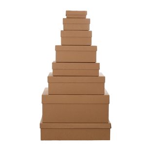 黑色礼品盒圣诞节伴手礼盒空盒牛皮纸包装盒大号围巾生日礼物盒子