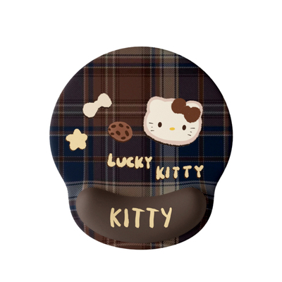 复古Kitty猫护腕鼠标垫女手腕垫防滑办公室笔记本电脑键盘手托