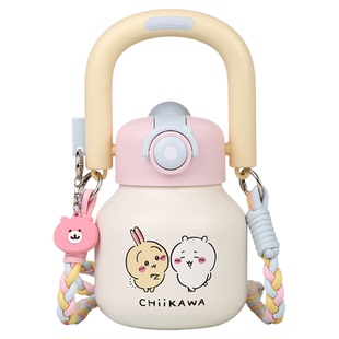 Chiikawa吉伊卡哇乌萨奇吸管保温杯女高颜值水杯子学生大容量水壶