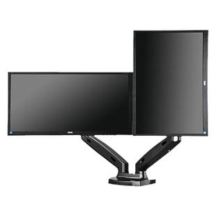 NB F160双屏显示器支架上下气压升降旋转机械臂桌面电脑增高架F80