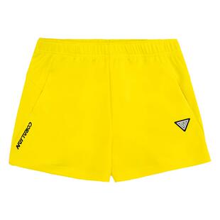 可莱安羽毛球服女短裤透气速干夏季新款男款乒乓球比赛黄色运动裤