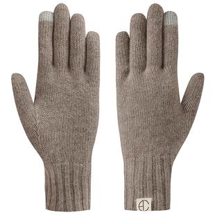 ACUC纯羊绒手套女冬季毛线针织开车骑行手套女士冬天高档纯色新款