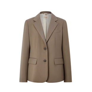 【可持续零染羊毛】Eland衣恋西装外套女两粒扣通勤西服冬款