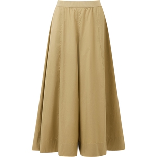 播26夏新品裙裤女高腰阔腿气质宽松通勤休闲裤DDT2KD5690