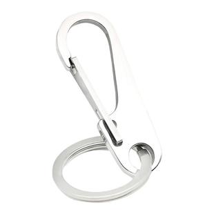 304不锈钢简约汽车钥匙扣男士高档锁匙扣挂件圈定制刻字防丢礼品