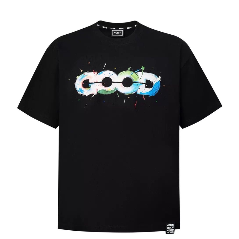 GOODBRAND 2026SS立体宝石字母涂鸦拉浆地图泼墨短袖T恤 男女同款