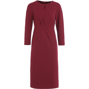 黑色时尚知性连衣裙女2026春秋新款职场通勤修身长裙收腰显瘦裙子