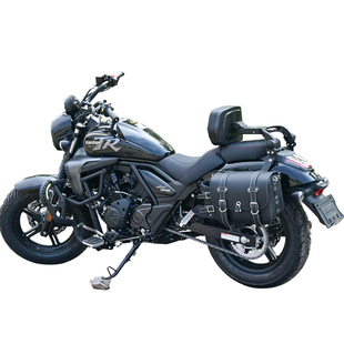 适配豪爵TR300Plus护杠防摔保险杠折叠靠背快拆边包全盔包改装件