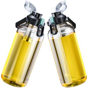 茶水分离杯大容量玻璃杯子男女士运动水壶耐高温泡茶杯带吸管水杯