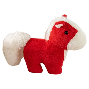 仿真小马毛绒玩具马年吉祥物公仔布娃娃马玩偶抱枕生肖马掌中宝