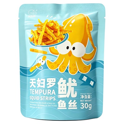 舟山特产天妇罗鱿鱼丝即食小包装