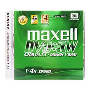 万胜 Maxell麦克赛尔DVD+RW光盘刻录光盘光碟可擦写空白光盘 可以反复刻录光盘 光盘4速4.7G（台产单片装）