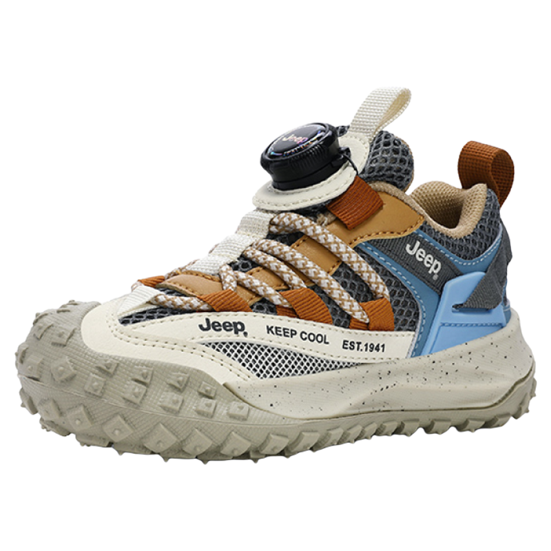 Jeep男童网面软底防滑登山鞋
