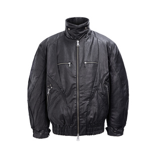 CATSSTAC 曼达洛重工涂蜡棉服cleanfit小众设计短款保暖外套男