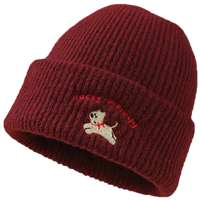 周给给可爱逛街女显脸小针织帽