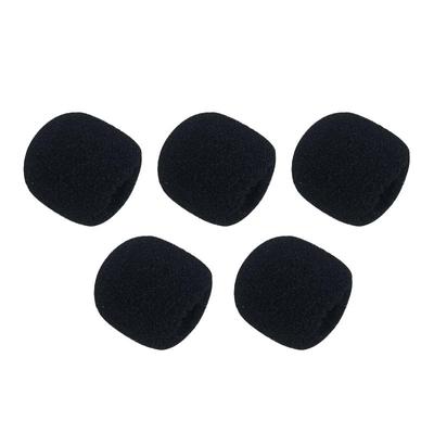 小蜜蜂扩音器头戴耳麦耳机话筒黑色肤色海绵套麦克风头咪棉麦棉罩