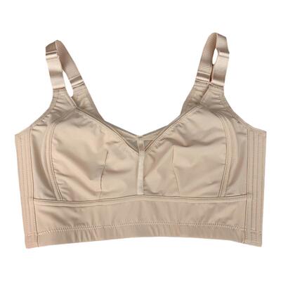 光面无钢圈纯棉大胸显小收副乳