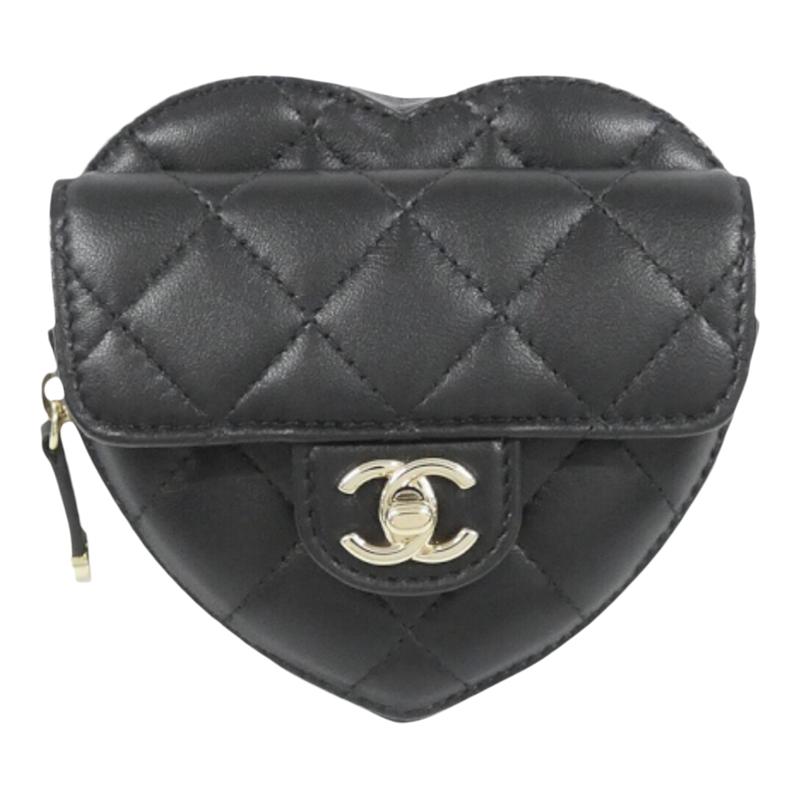 中古vintage二奢CHANEL香奈儿女包A级95新ShoulderBag心形腰包