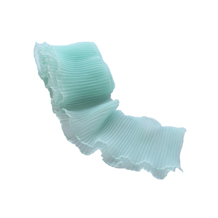 10CM宽牙签褶子花边 高温缩褶荷叶边 手工DIY娃娃衣服帽子装饰