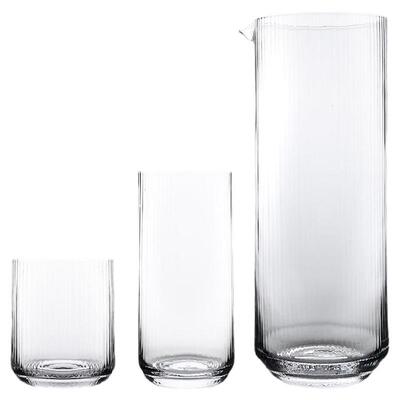 美国BOMSHBEE简约玻璃杯直纹杯