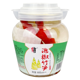虎将泡椒竹笋800g罐装笋子下饭炒菜四川泡菜佐餐调味竹笋即食小菜
